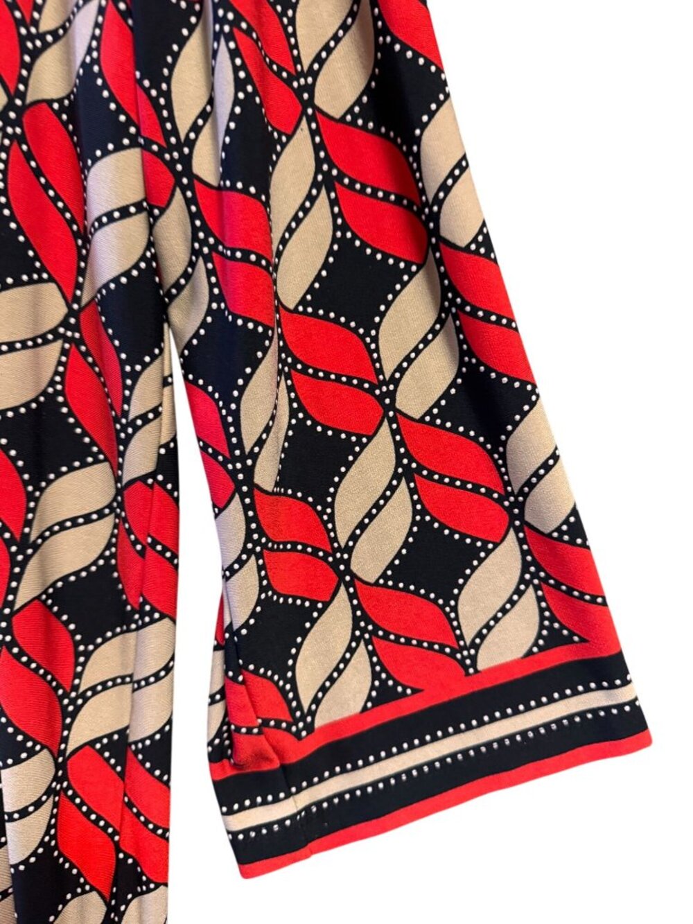 Ruby Rd. Geometric Print 3/4 Sleeve Tunic Top - M - Picture 7 of 11